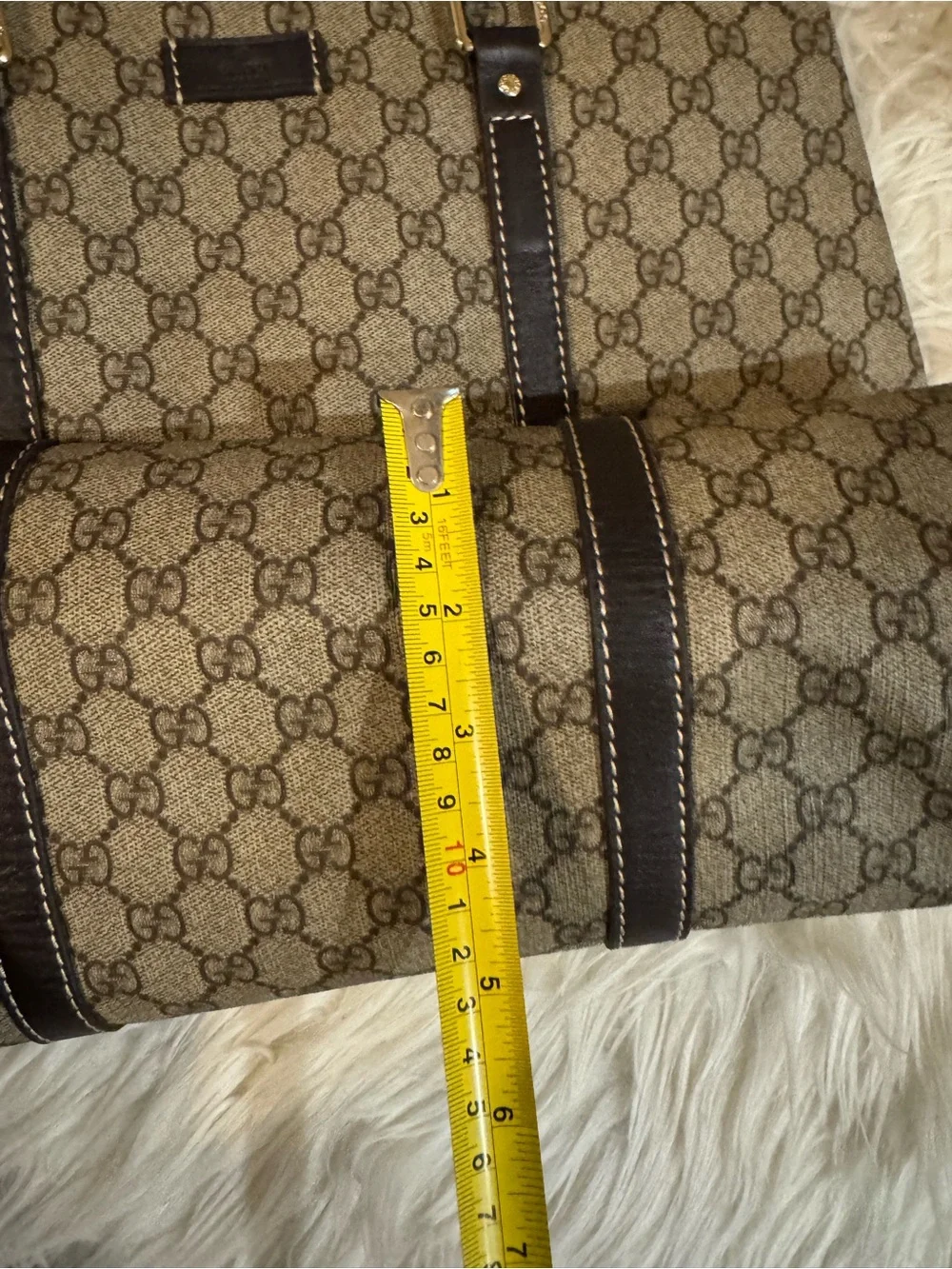 Gucci Beige and Brown GG Canvas Tote